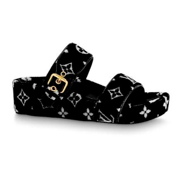 Authentic Louis Vuitton New LV JUMBO FLATFORM MULE - Picture 1 of 10